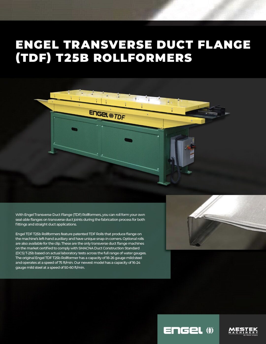 Brochure: Engel Transverse Duct Flange (TDF) T25B Rollformers