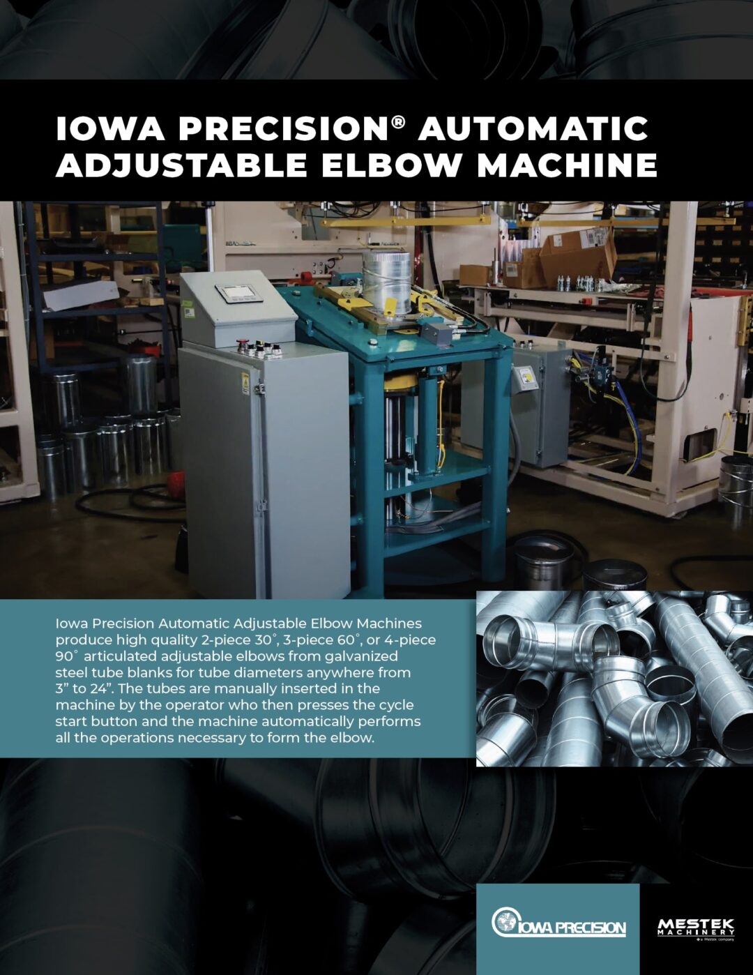 Brochure: Iowa Precision Automatic Adjustable Elbow Machine