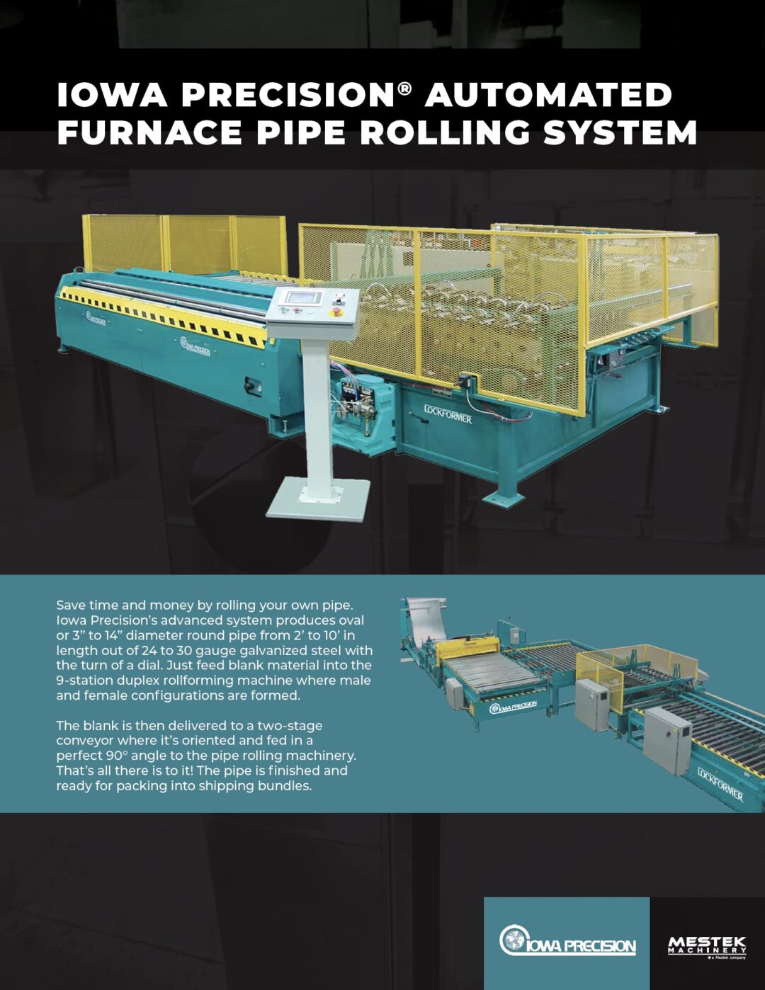 Brochure: Iowa Precision Automated Furnace Pipe Rolling System