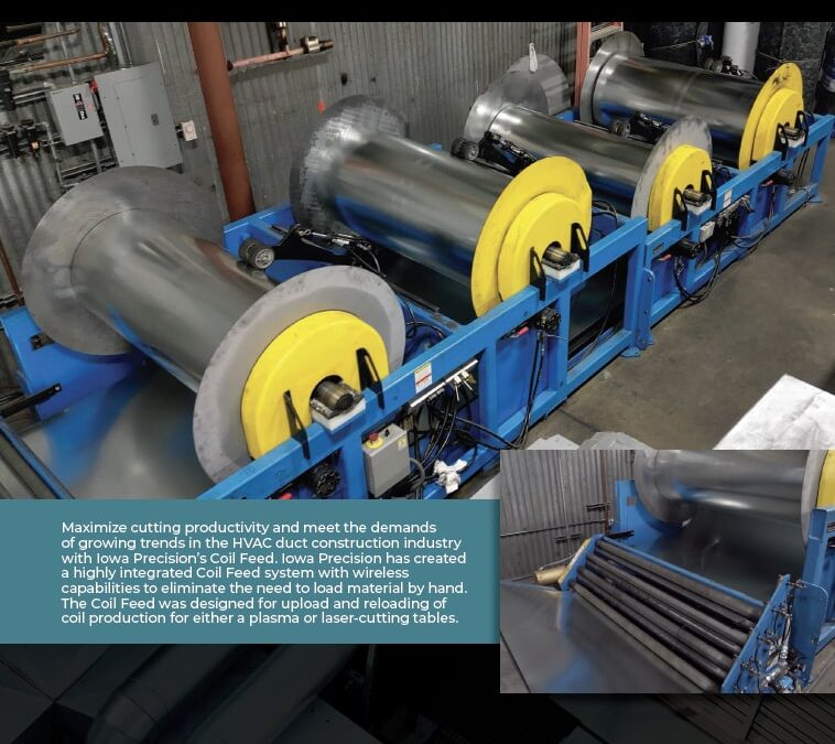 Brochure: Iowa Precision Coil Feed Machine for Plasma and Laser Cutting Tables