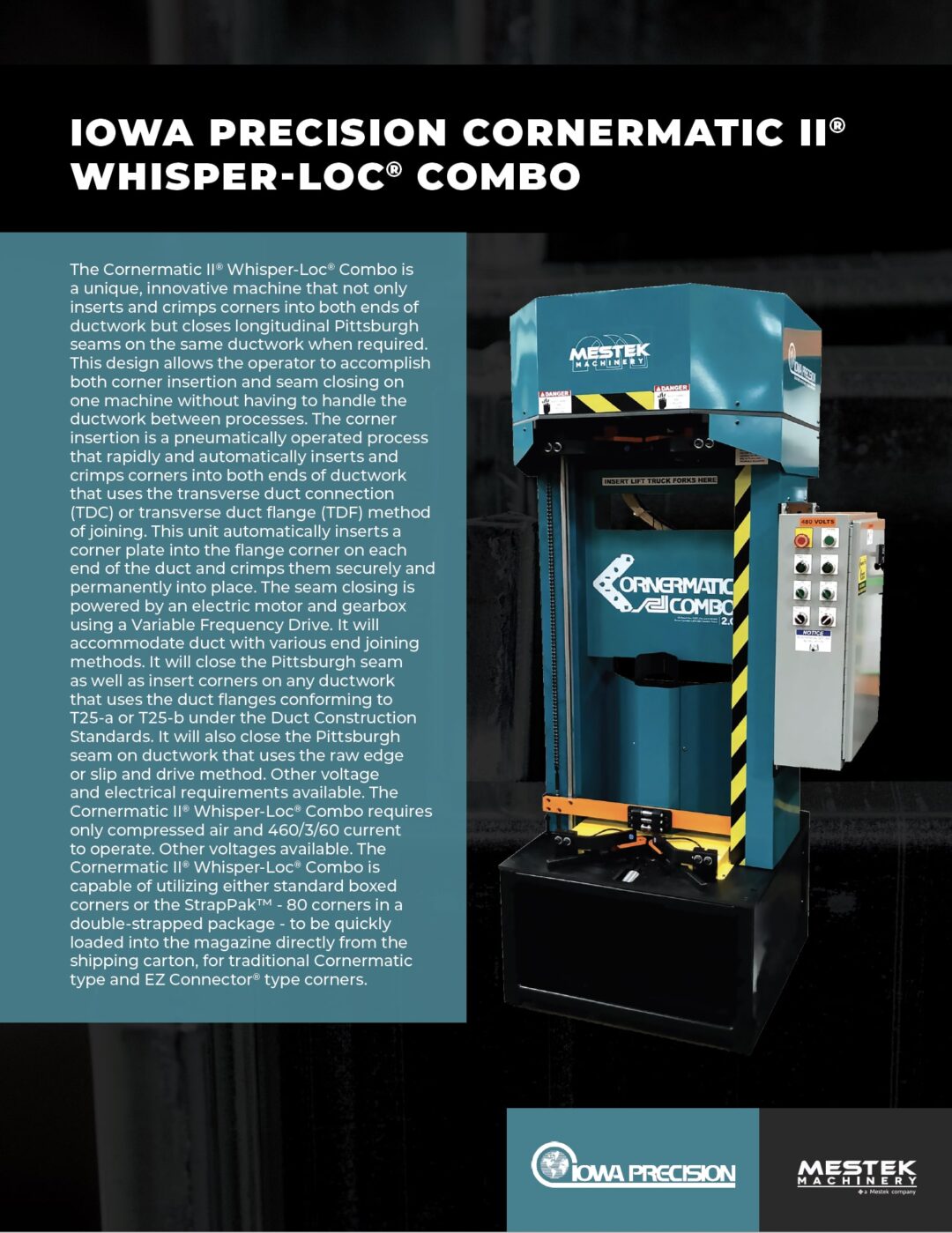 Brochure: Iowa Precision Cornermatic II Whisper-Loc Combo