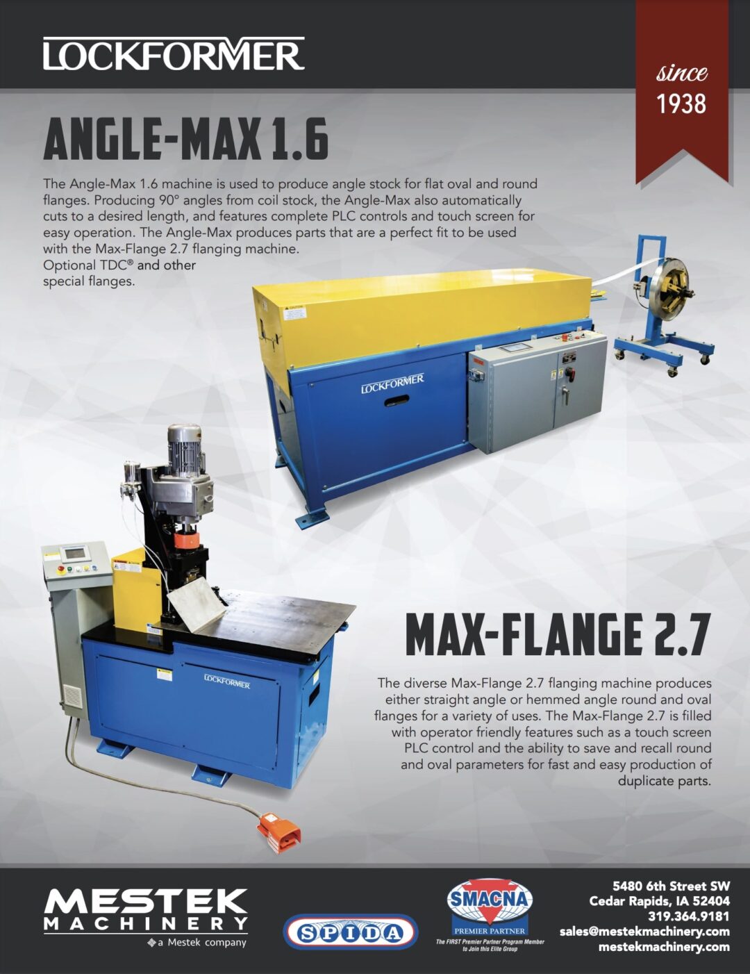 Brochure: Lockformer Angler 1.6 Machine and Flanger 2.7 Flanging Machine
