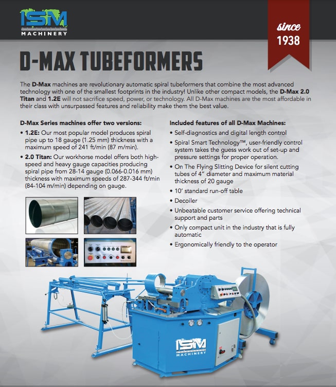 Brochure: Lockformer D-Max Tubeformers
