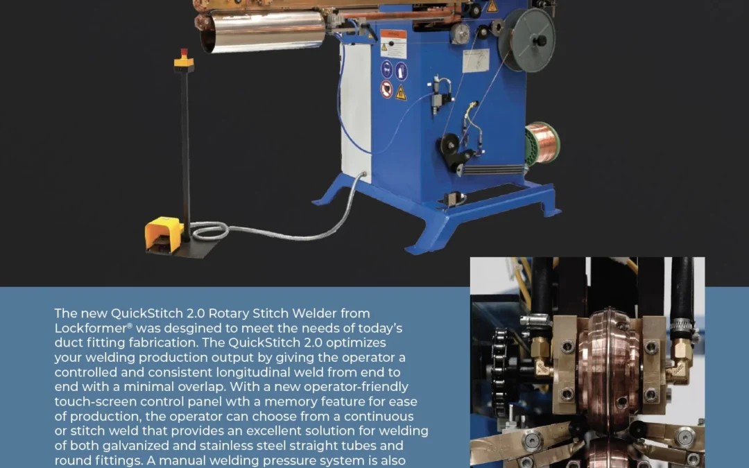 Brochure: Lockformer QuickStitch 2.0 Rotary Stitch Welder
