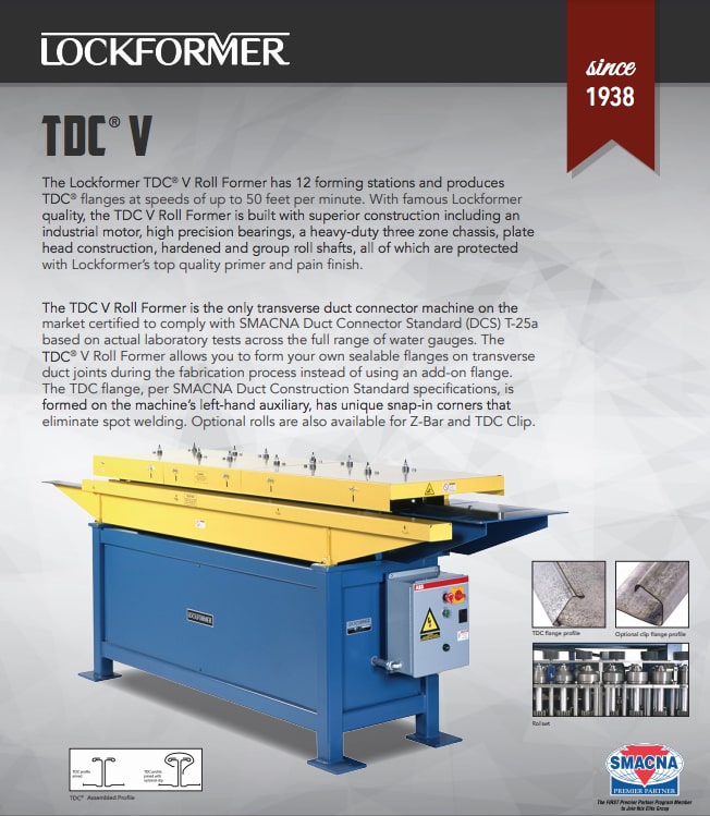 Brochure: Lockformer TDC V Roll Former