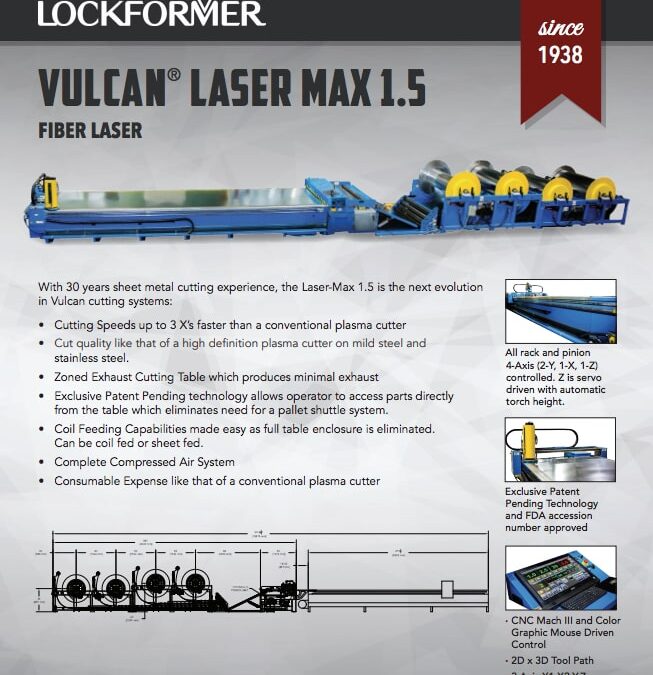 Brochure: Lockformer Vulcan Fiber Laser Sheet Metal Cutting System