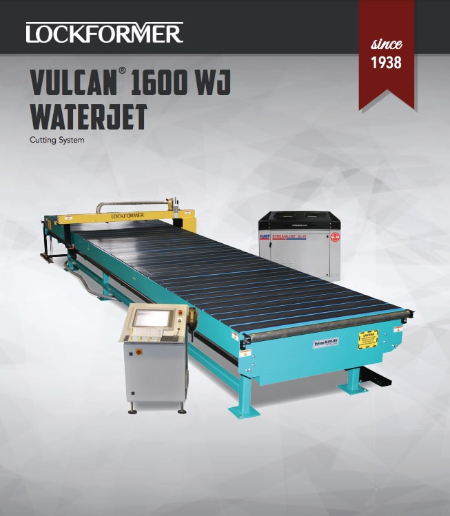 Brochure: Lockformer Vulcan Water Jet 1600