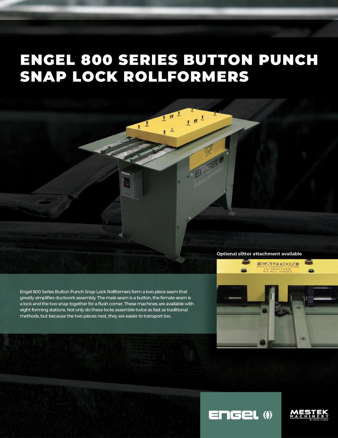 Brochure: Engel 800 Series Button Punch Snap Lock Roll Formers
