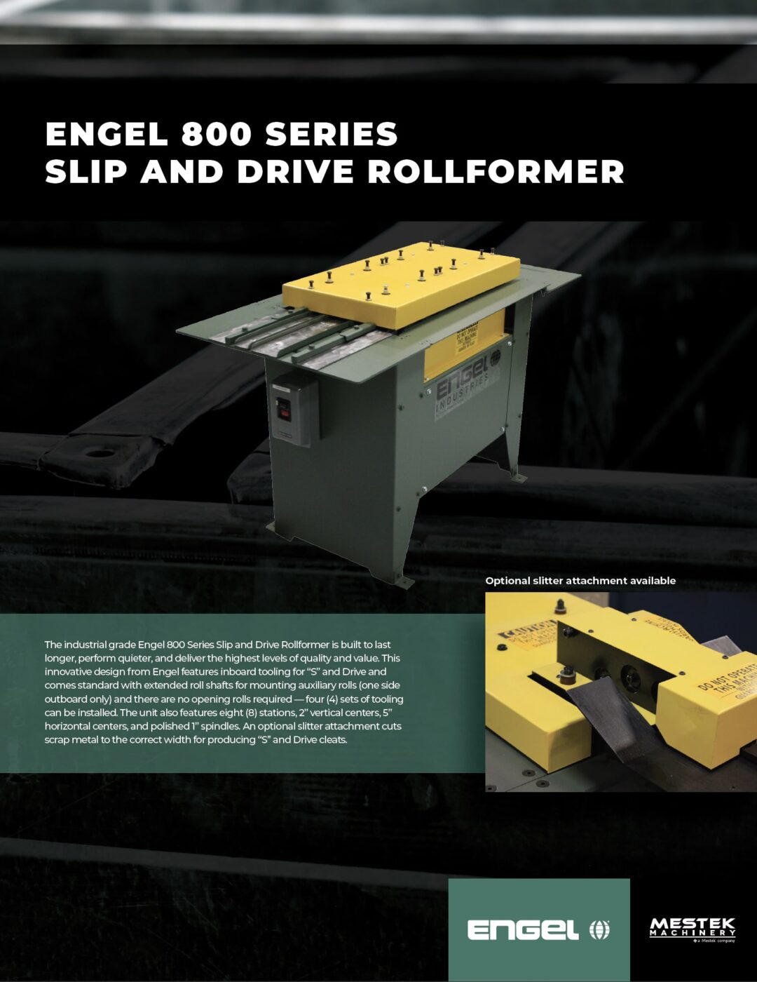 Brochure: Engel 800 Series Slip & Drive Roll Formers