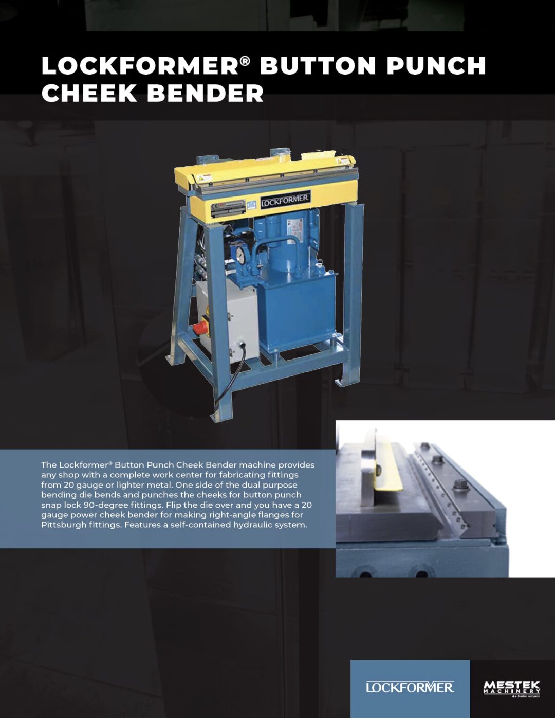 Brochure: Lockformer Button Punch Cheek Bender