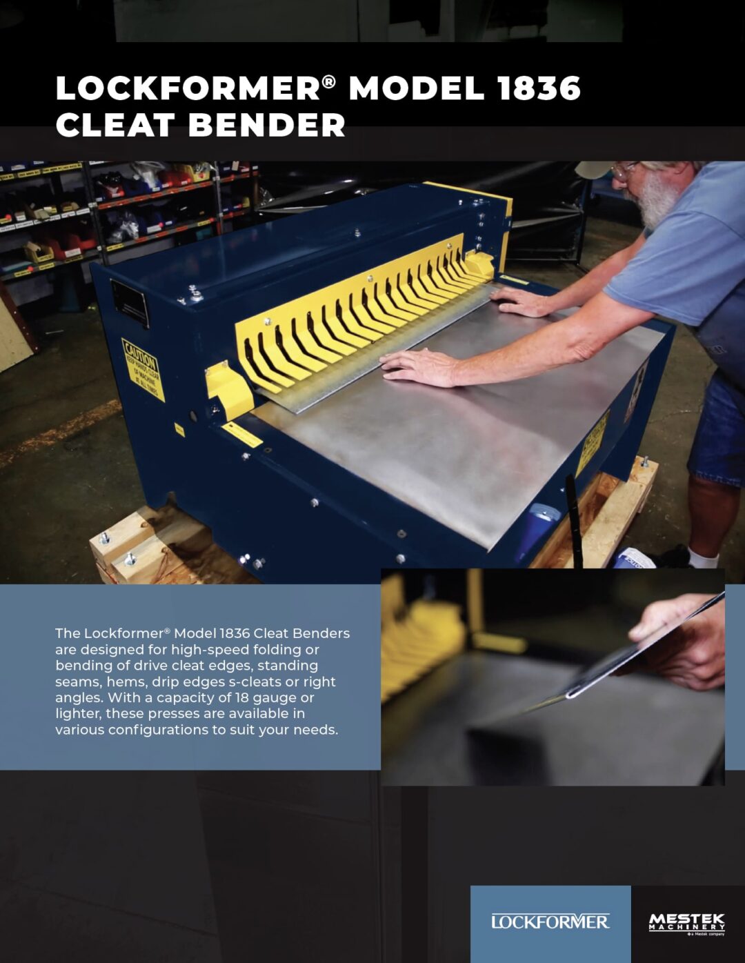 Brochure: Lockformer Model 1836 Cleat Bender